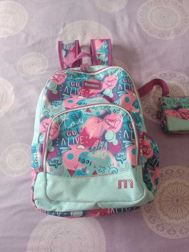 Mochila Infantil Tandem + Estuche