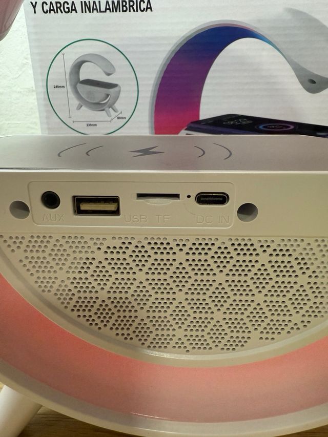 Lampara RGB con Altavoz Bluetooth