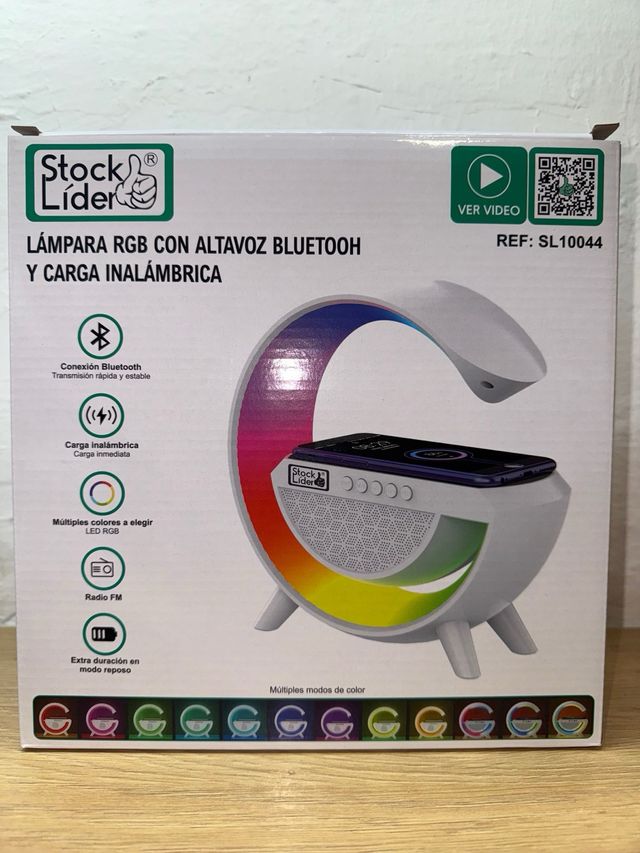 Lampara RGB con Altavoz Bluetooth