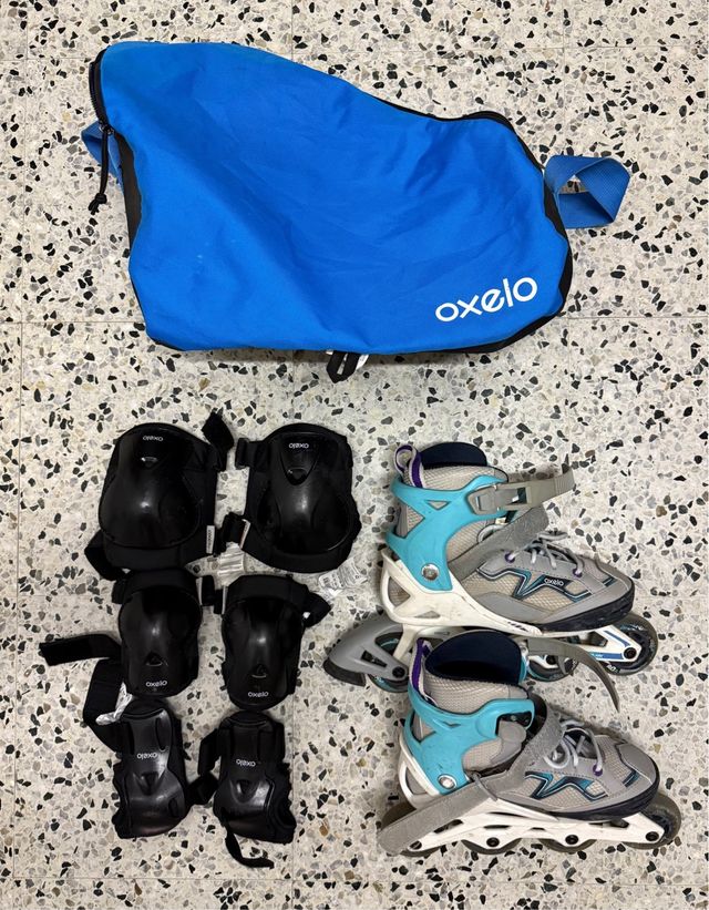 Patines Oxelo niña + protecciones
