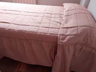 Colcha bouti rosa - cama individual