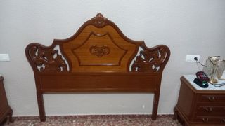 Cabecero y pies cama madera estilo clásico