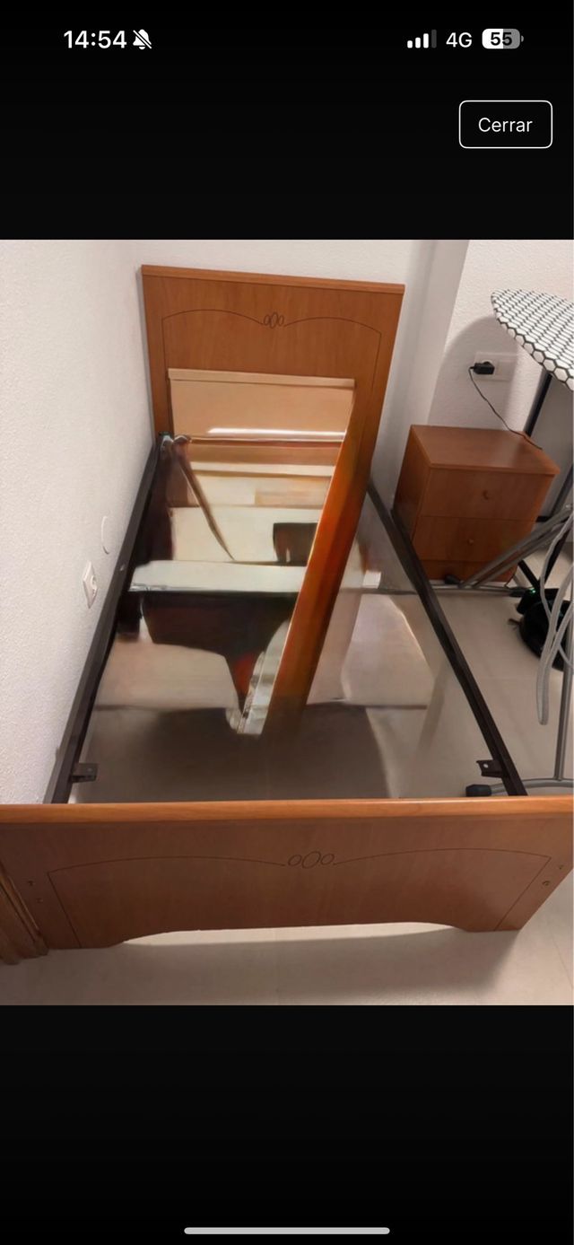 Cama 90 madera - Estructura alicante