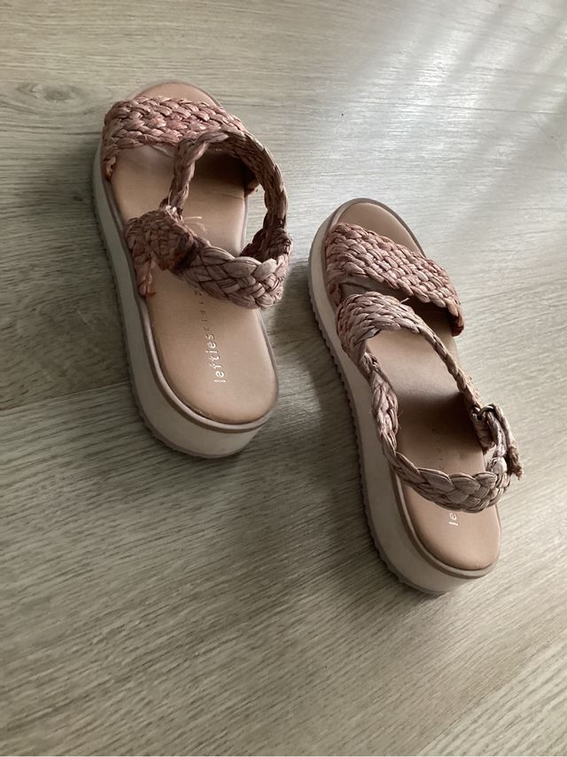 Sandalias niña color rosa claro