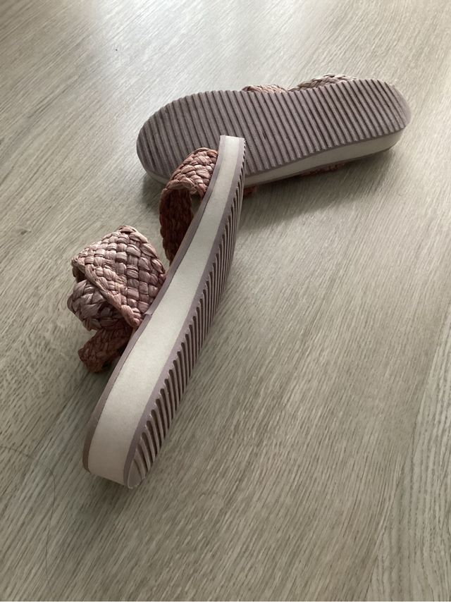 Sandalias niña color rosa claro