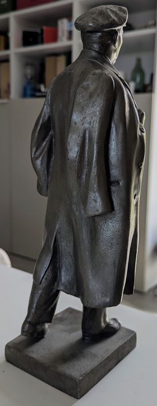 Statuetta Lenin metallo vintage. Anni '60