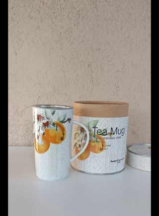 Tazza Infusore - Arancione & Bianco