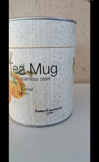 Tazza Infusore - Arancione & Bianco