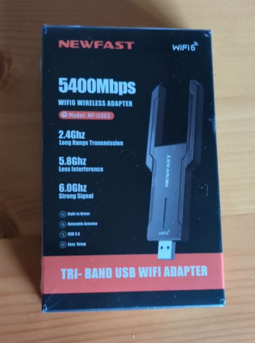 Adaptador WiFi NEWFAST - 5400Mbps