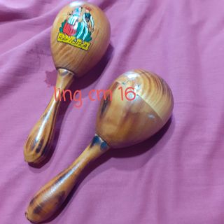 Maracas Ibiza in legno - 2pz