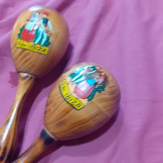 Maracas Ibiza in legno - 2pz