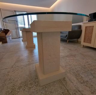 Tavolini in pietra leccese - 2pz