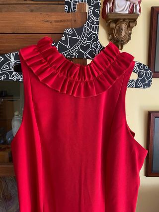 Vestido Flamenca Flor de Cerezo rojo