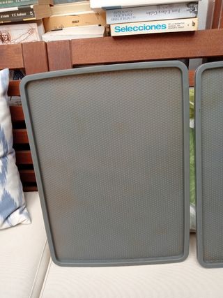 2 Bandejas Silicona Horno Gris