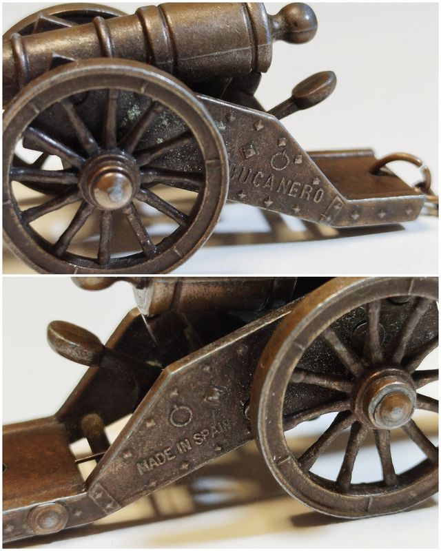 Llavero de cañón bucanero de 7 cm