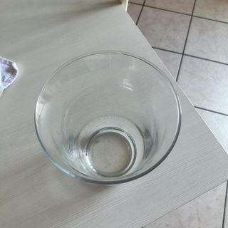 Vaso vetro trasparente