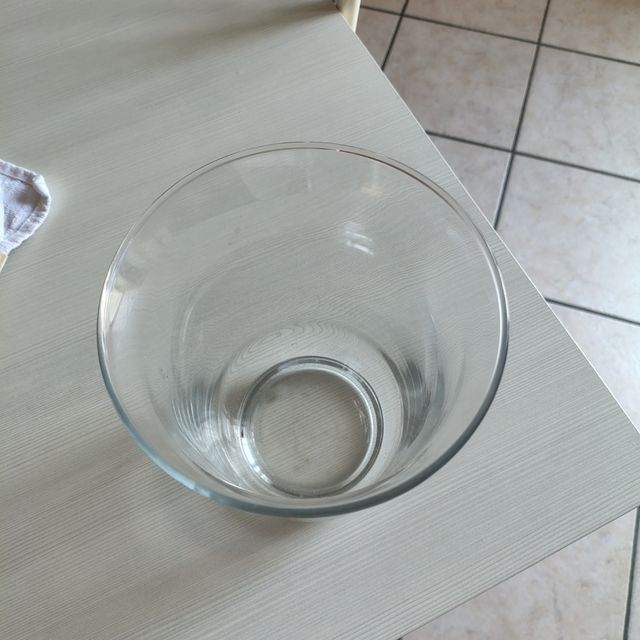 Vaso vetro trasparente