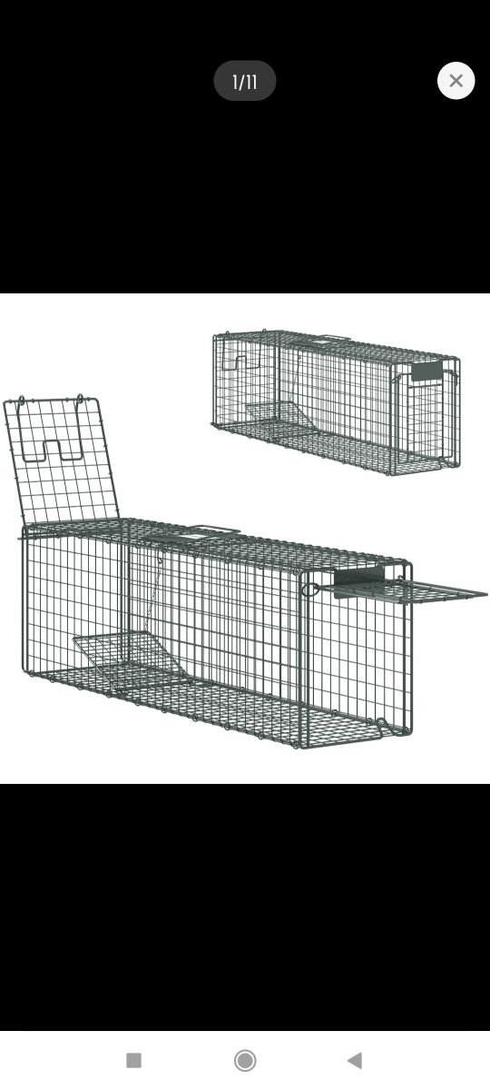 Jaula Atrapanimales verde metal