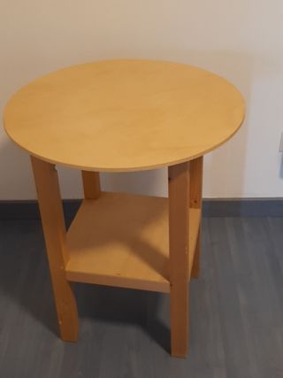 Tavolino tondo table habillee in seta