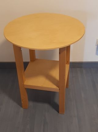 Tavolino tondo table habillee in seta