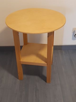 Tavolino tondo table habillee in seta