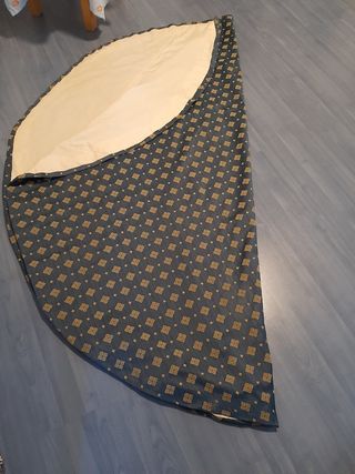 Tavolino tondo table habillee in seta