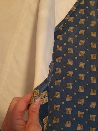 Tavolino tondo table habillee in seta