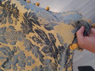 Tavolino tondo table habillee in seta