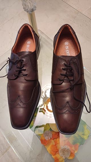 Zapatos Piel Marrón Corte Inglés 41-42