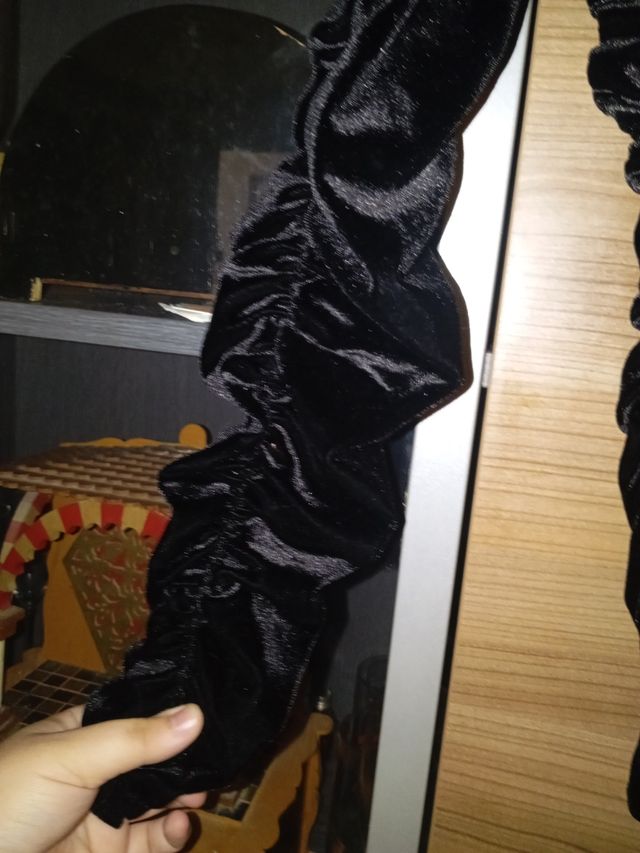 Vestido negro fiesta terciopelo