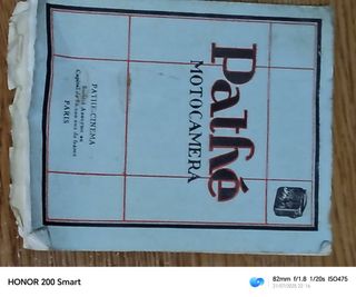 Pathe cámara cine antigua