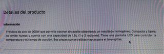 Freidora de aire CREATE 1.5L