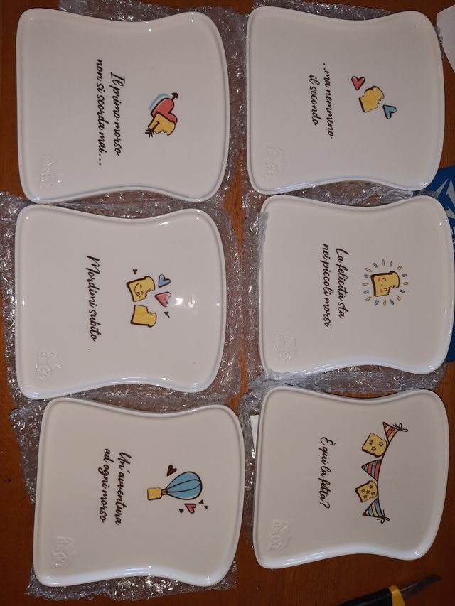 6 pan Piattini Mulino Bianco - Porcellana