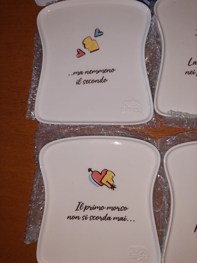 6 pan Piattini Mulino Bianco - Porcellana