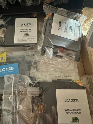 19 cartuchos tinta impresora LC123XL