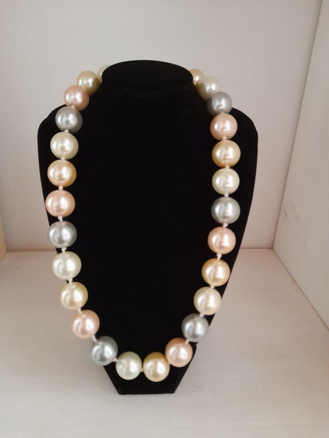 Collana perle multicolor