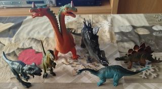 Lote 6 dinosaurios vintage