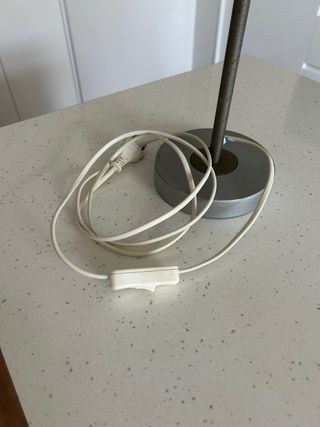 Flexo metálico gris - lámpara escritorio