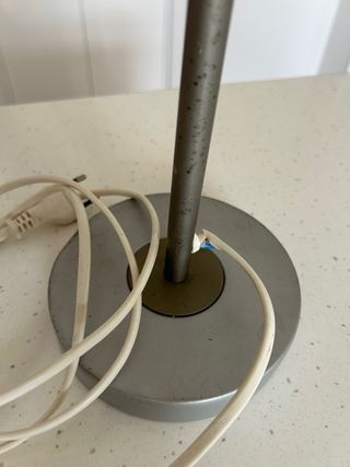 Flexo metálico gris - lámpara escritorio