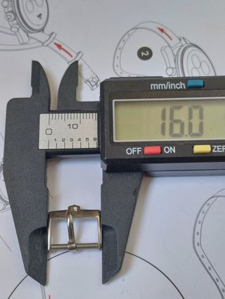 Hebilla reloj omega 12mm-14mm