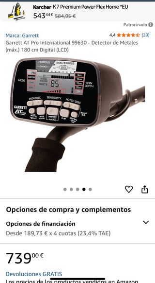 Garrett AT Pro 99630 - Detector Metales