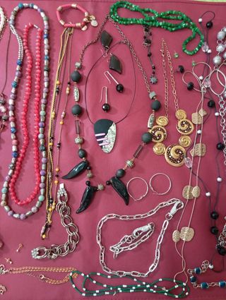 Lote bisutería vintagee multicolor