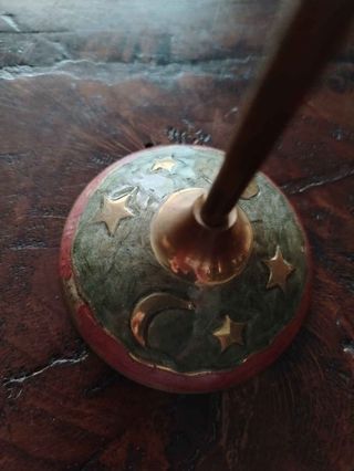 Portacandele Ottone Decorato