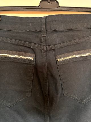 Falda Zara negra talla S