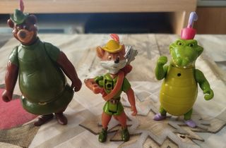 3 Muñecos Robin Hood Disney
