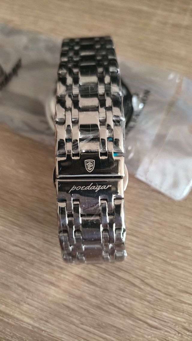 Reloj Poedagar azul y plata