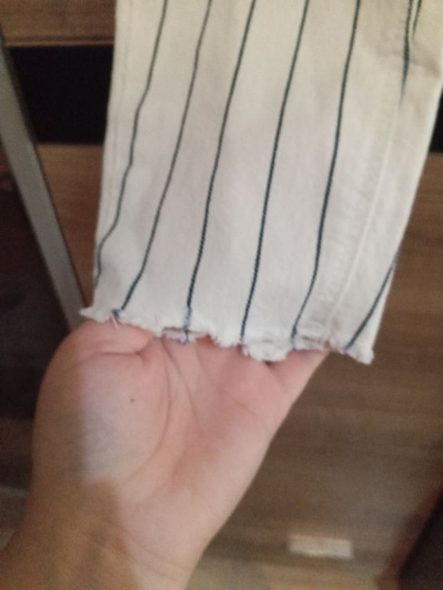 Vaqueros rayas blanco-azul