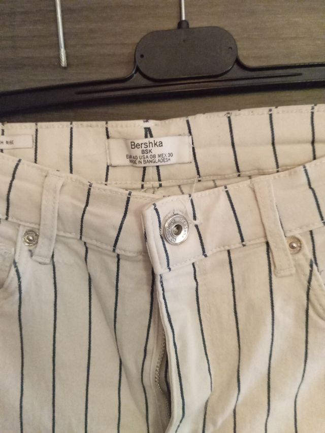 Vaqueros rayas blanco-azul