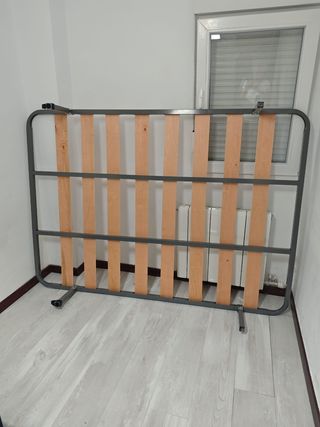 Somier metálico con láminas de madera 135x190