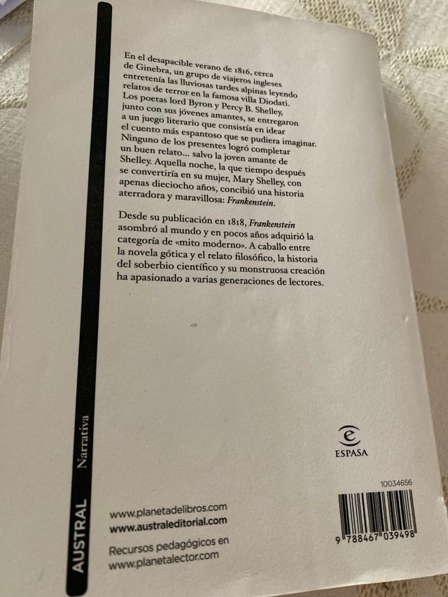 Frankenstein: Introducción y traducción de José...